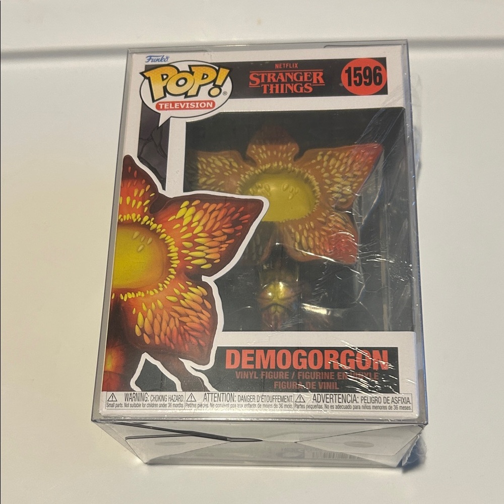 Funko Pop Demogorgon Figure with Orange and Yellow Accents